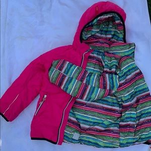 Kids REIMA reversible down jacket size #128